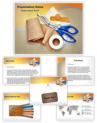 Bandaging Taping Editable PowerPoint Template