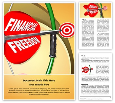 Financial Freedom Editable Word Template