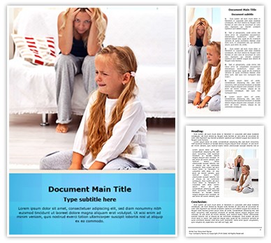 Frustrated Parenting Editable Word Template