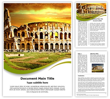 Ancient Rome Editable Word Template