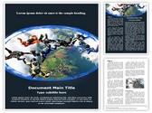 Skydivers Editable PowerPoint Template