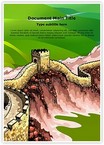 Ancient Wall Of China Editable Template