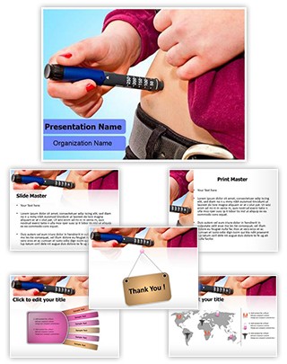 Glaucometer Hyperglycemia Editable PowerPoint Template