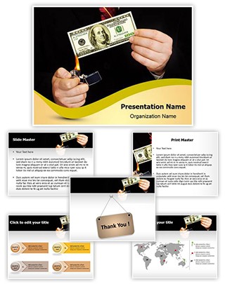 Money Deficiency Editable PowerPoint Template