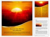 Sunrise Tree Template