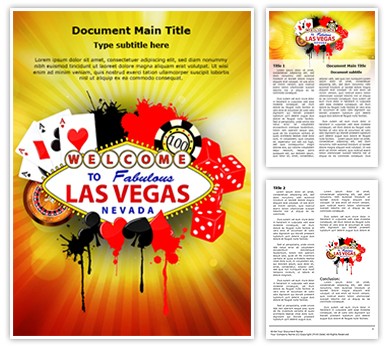 Las Vegas Casino Editable Word Template