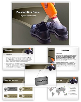 Shoe Bad Odor Editable PowerPoint Template