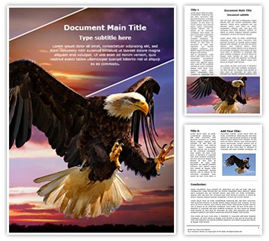 Eagle Flight Editable Word Template