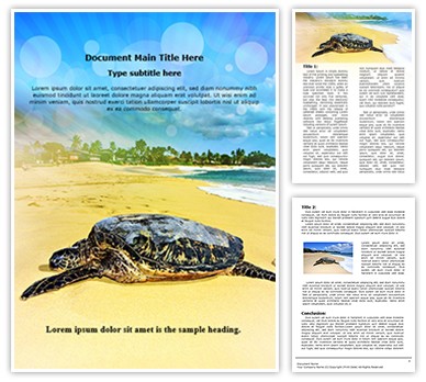 Turtle Beach Editable Word Template