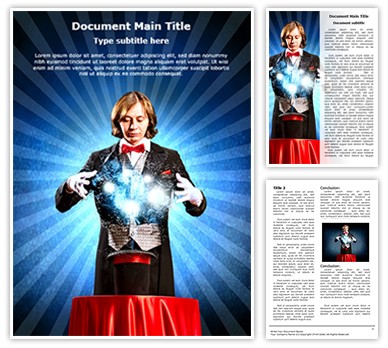 Magic Show Wizard Spell Editable Word Template