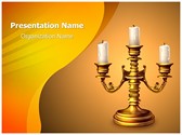 Candles Holders Editable PowerPoint Template