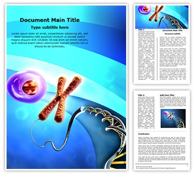 Chromosome Editable Word Template