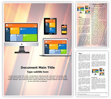 Responsive Web Design Editable Word Template