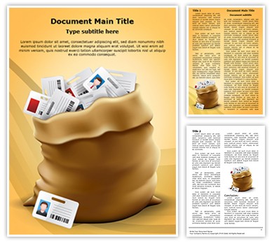 Identity Harvest Cyber Crime Editable Word Template