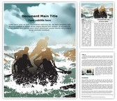 Extreme Sports Rafting Editable PowerPoint Template