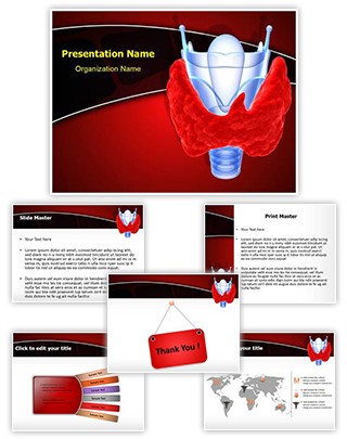 Thyroid Gland Goiter Editable PowerPoint Template
