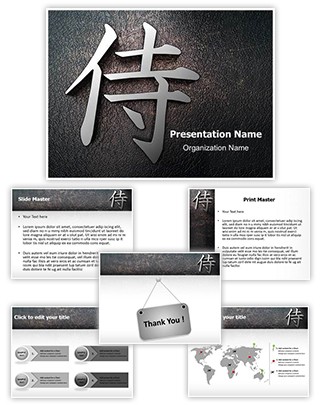 Samusai Kanji Editable PowerPoint Template