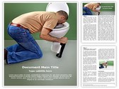 Drunk Vomiting Editable PowerPoint Template