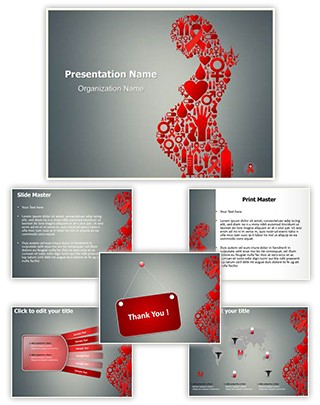 HIV Icon Editable PowerPoint Template