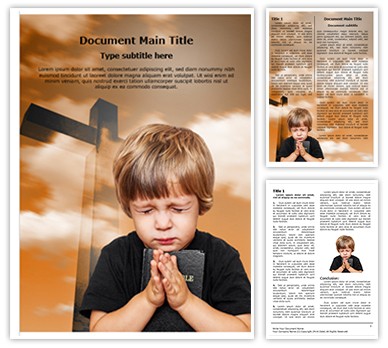 Praying Editable Word Template