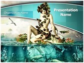 Mermaid Out of Water Editable PowerPoint Template