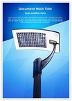 Solar Panel Light Editable Template