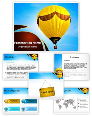 Hot Air Balloon Editable PowerPoint Template