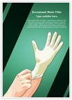 Medical Latex Gloves Editable Template