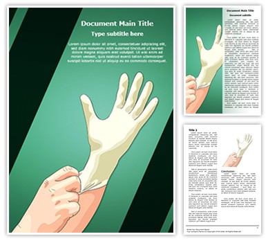 Medical Latex Gloves Editable Word Template