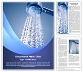 Spa Bathroom Shower Editable PowerPoint Template