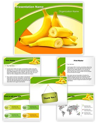 Bananas Editable PowerPoint Template