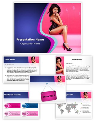 Black Women Editable PowerPoint Template