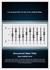 Music Equalizer Mixing Console Editable Template