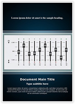 Music Equalizer Mixing Console