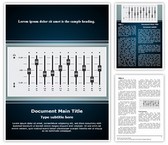 Music Equalizer Mixing Console Template