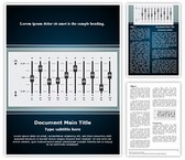 Music Equalizer Mixing Console Editable PowerPoint Template