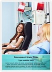 Donate Blood Transfusion Editable PowerPoint Template