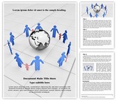 Globe And Family Editable PowerPoint Template