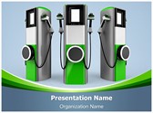 Electric Car Charging Station Editable PowerPoint Template
