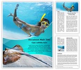 Underwater Diving Editable PowerPoint Template