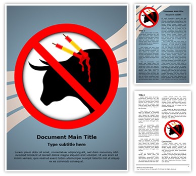 Animal Abuse Editable Word Template