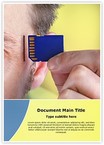 Alzheimers Computer Chip Editable Template