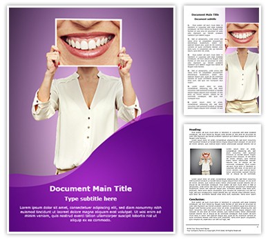 Big Smile Editable Word Template