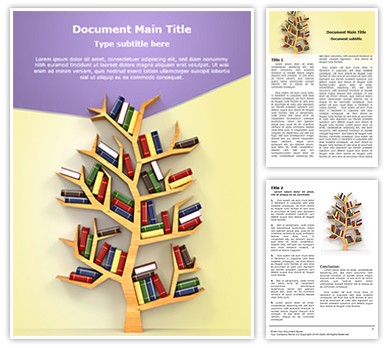 Tree of Education Editable Word Template