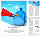 Tweet Editable PowerPoint Template