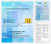 Freedom Money Balance Editable PowerPoint Template