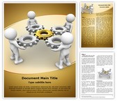 Gear Mechanism Team Editable PowerPoint Template