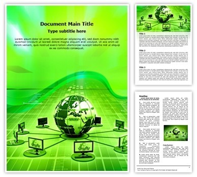 Global Computer Network Editable Word Template
