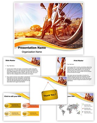 Cyclist Editable PowerPoint Template