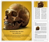 Anatomy Human Skull Editable PowerPoint Template